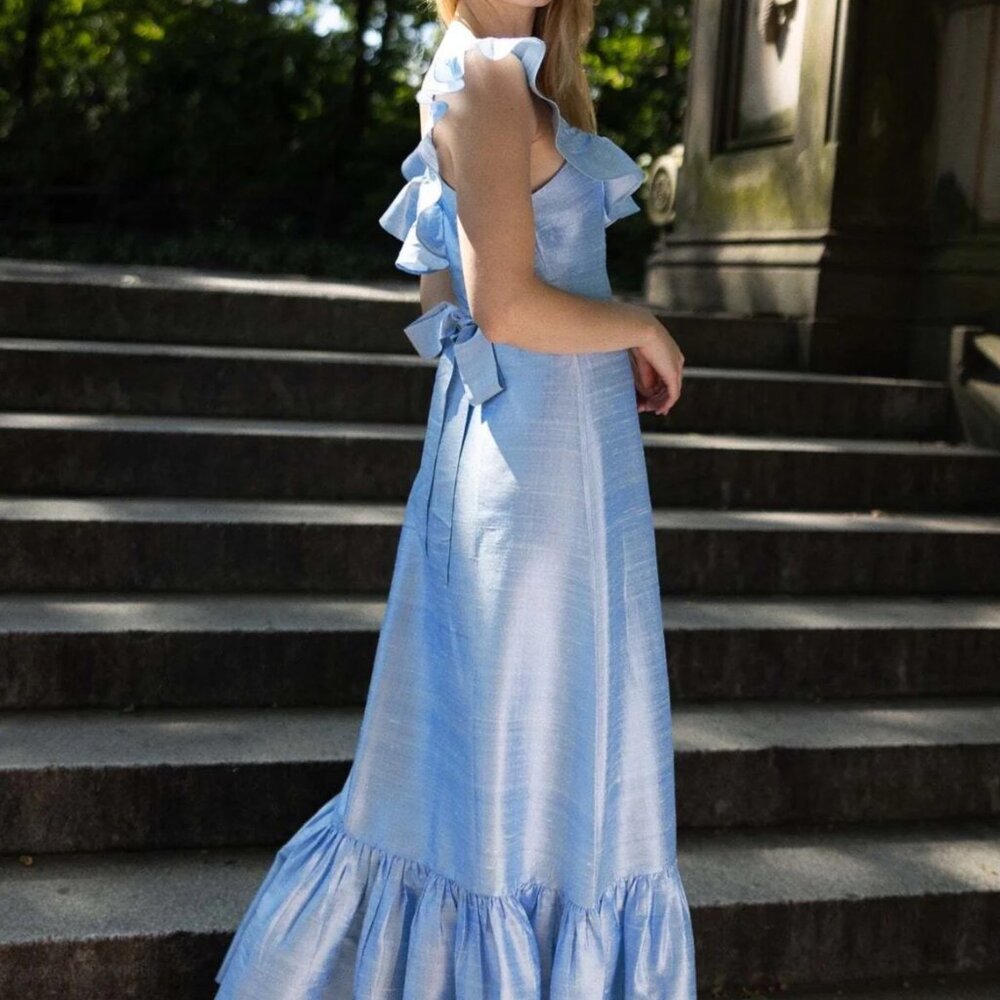 Louise New York The Camille Dress in Powder Blue (Size 4/Medium)